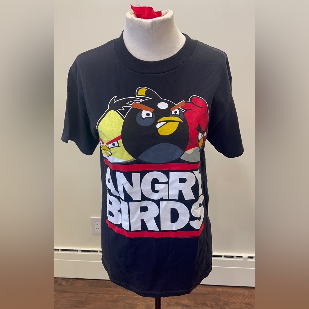 Vintage - Angry Birds X Fifth Sun - Graphic T Shirt - RUN DMC - Rare